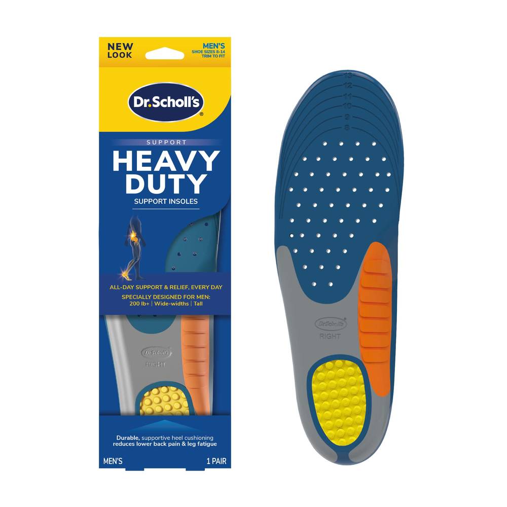 Dr. Scholl'S Men'S Heavy Duty Pain Relief Orthotics, Size 8-14, 1 Pair