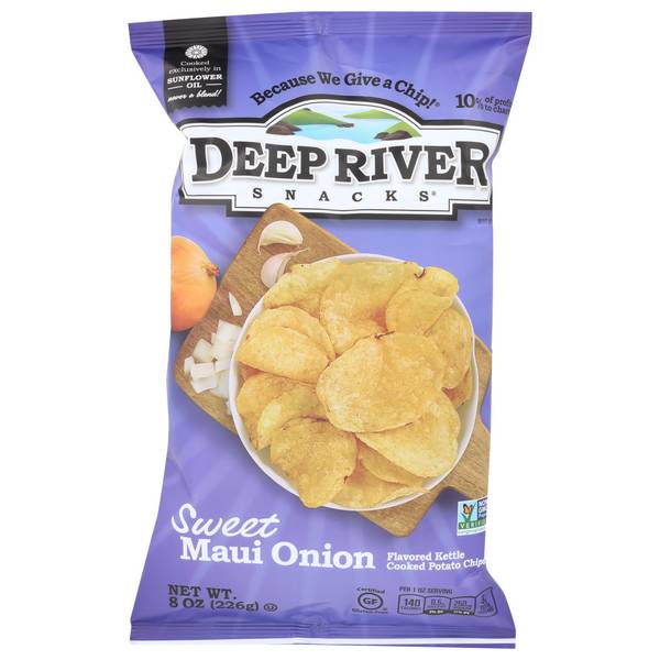 Deep River Snacks Kettle Potato Chips (sweet maui onion)