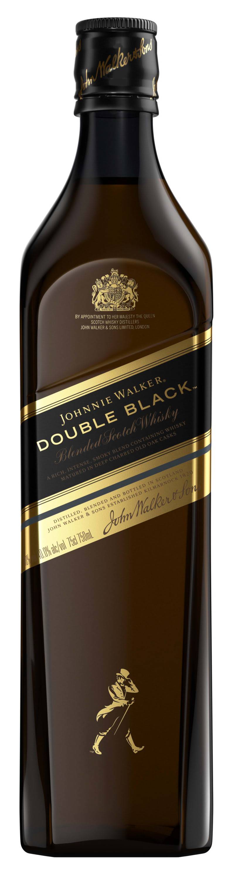 Johnnie Walker Double Black Label Blended Scotch Whisky (750 ml)