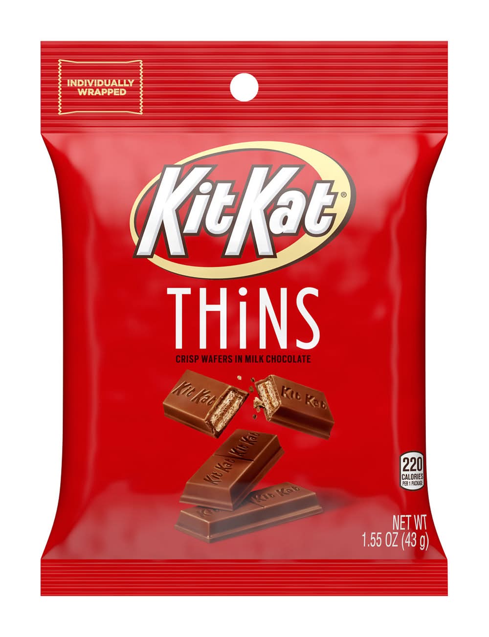 KitKat Thins Wafer Crisp, Milk Chocolate (1.55 oz)
