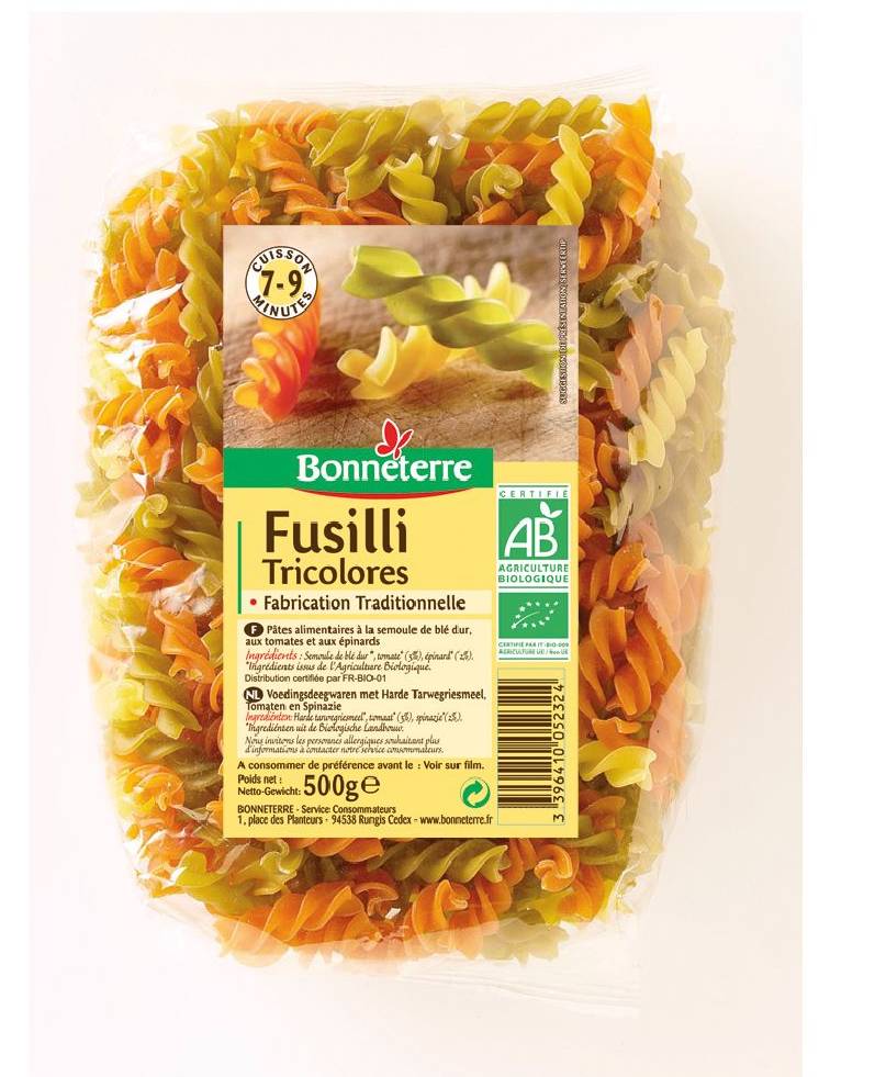 Bonneterre - Fusilli tricolores (500g)