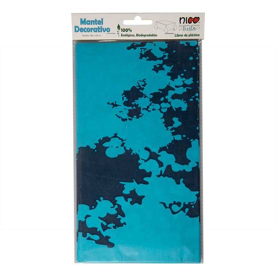 Nico mantel desechable (azul)