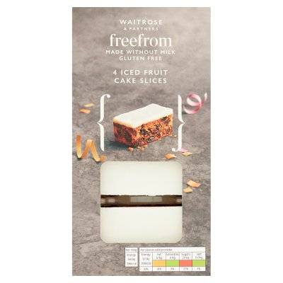 Waitrose Free From Milk & Gluten Free Christmas Cake Slices (5x52.5g)