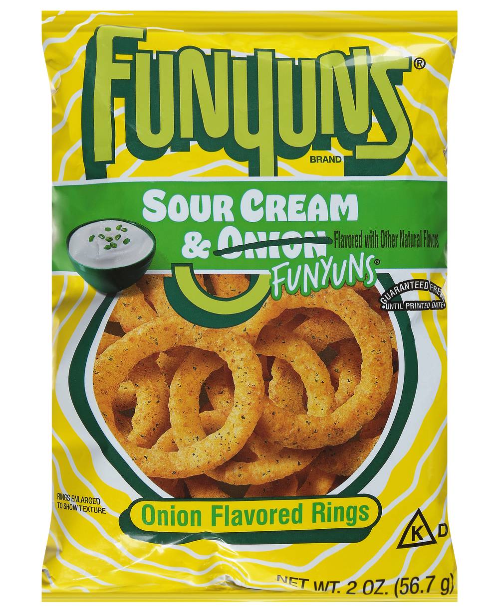 Funyuns Sour Cream Rings, Onion (2 oz)
