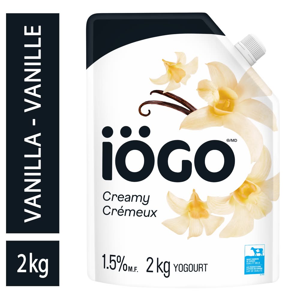 iÖGO 1.5% M.f Creamy Yogurt Pouch, Vanilla (2 kg)