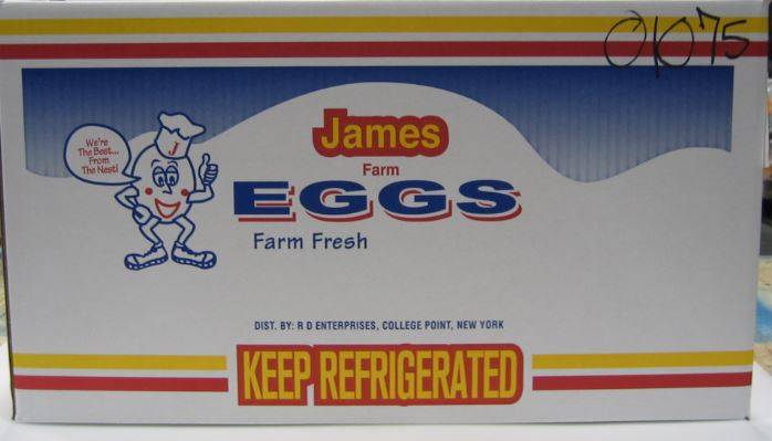 James Farm - Grade A Large Loose Eggs - 30 Dozen (1X30|Case of 1)