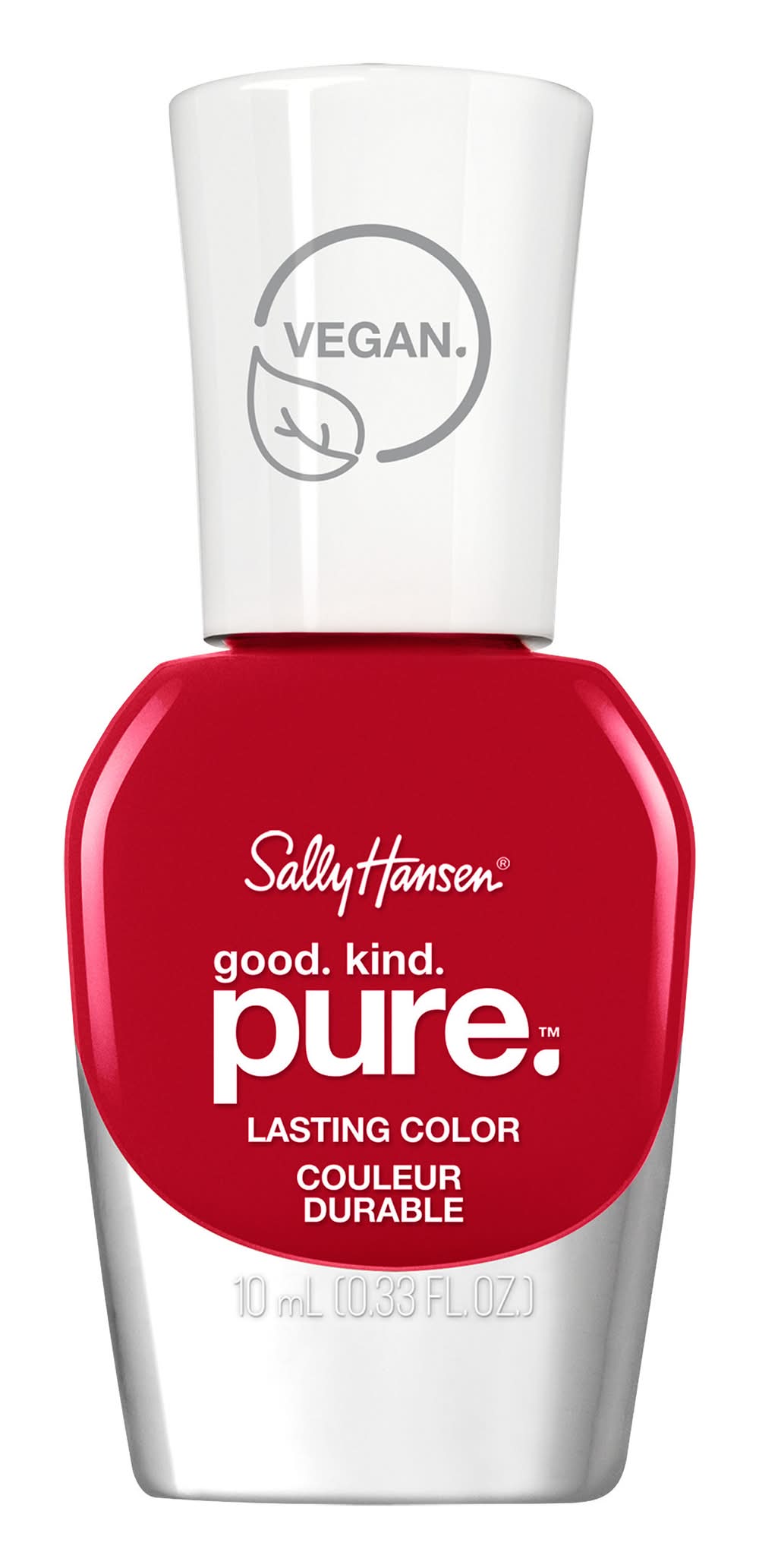 Sally Hansen Good. Kind. Pure. Durable Lasting Color, Natural Red (10 ml)