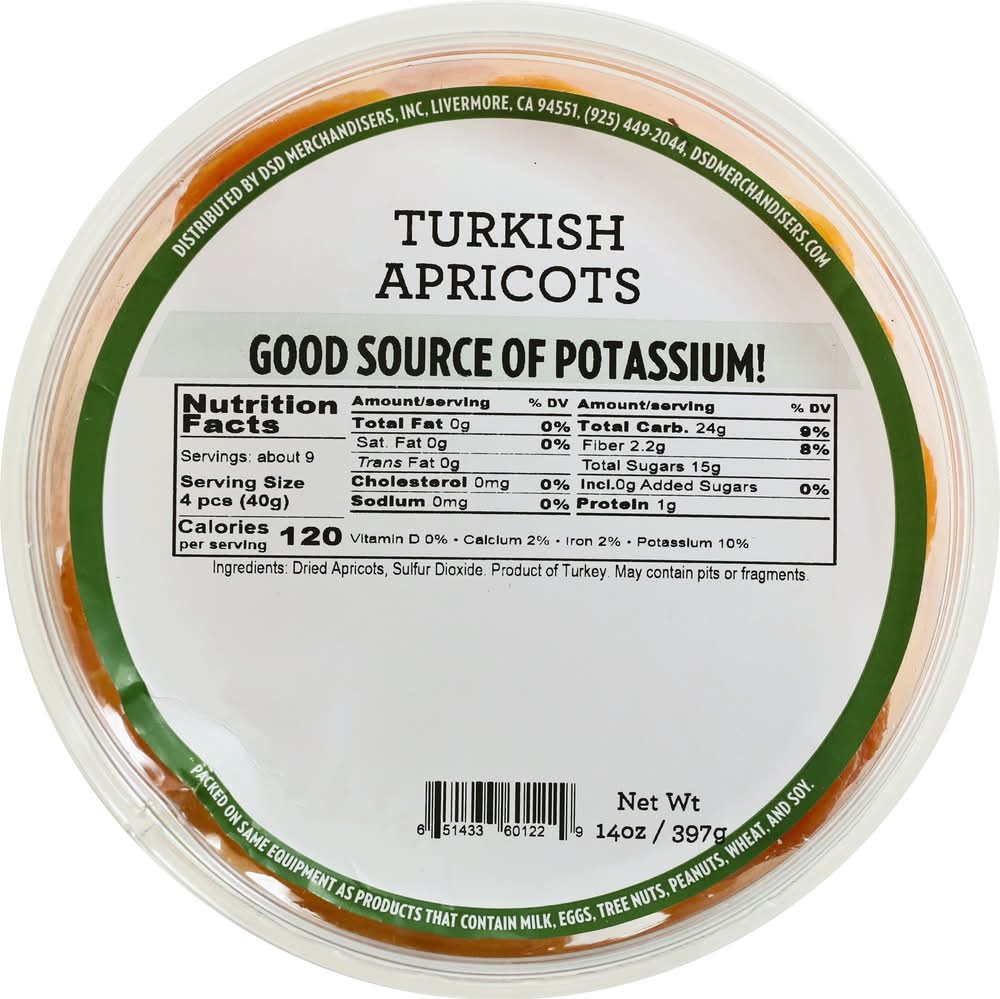 DSD MERCHANDISERS, INC., TURKISH APRICOTS