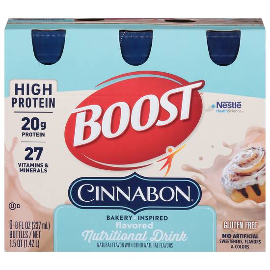 Boost Cinnabon Flavored Nutritional Drink (6 pack, 8 fl oz)