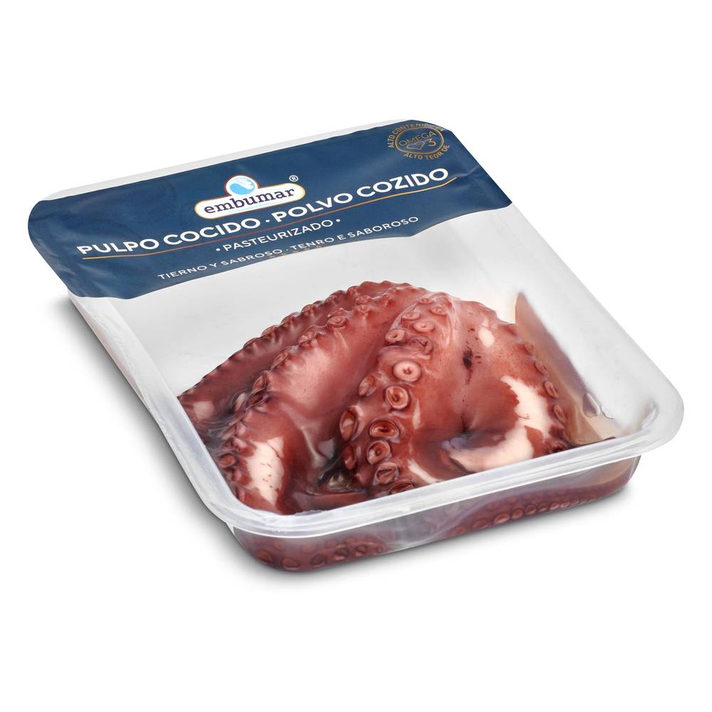 Media Ración De Pulpo Cocido Embumar Bandeja 150 G