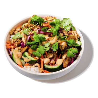Vegan Crunchy Thai Chicken Bowl
