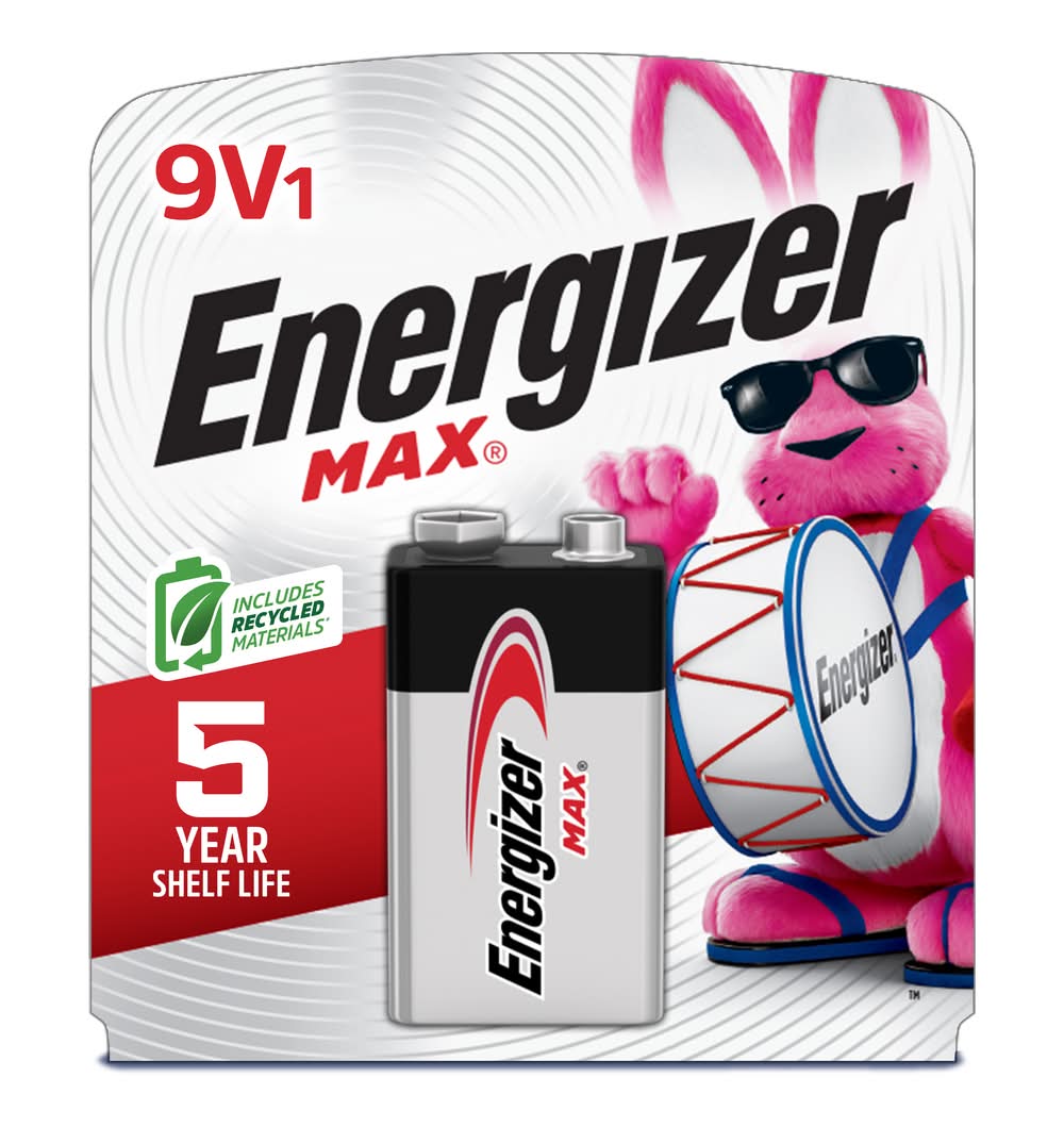 Energizer Max 9v1 Alkaline Battery (3.2 oz)