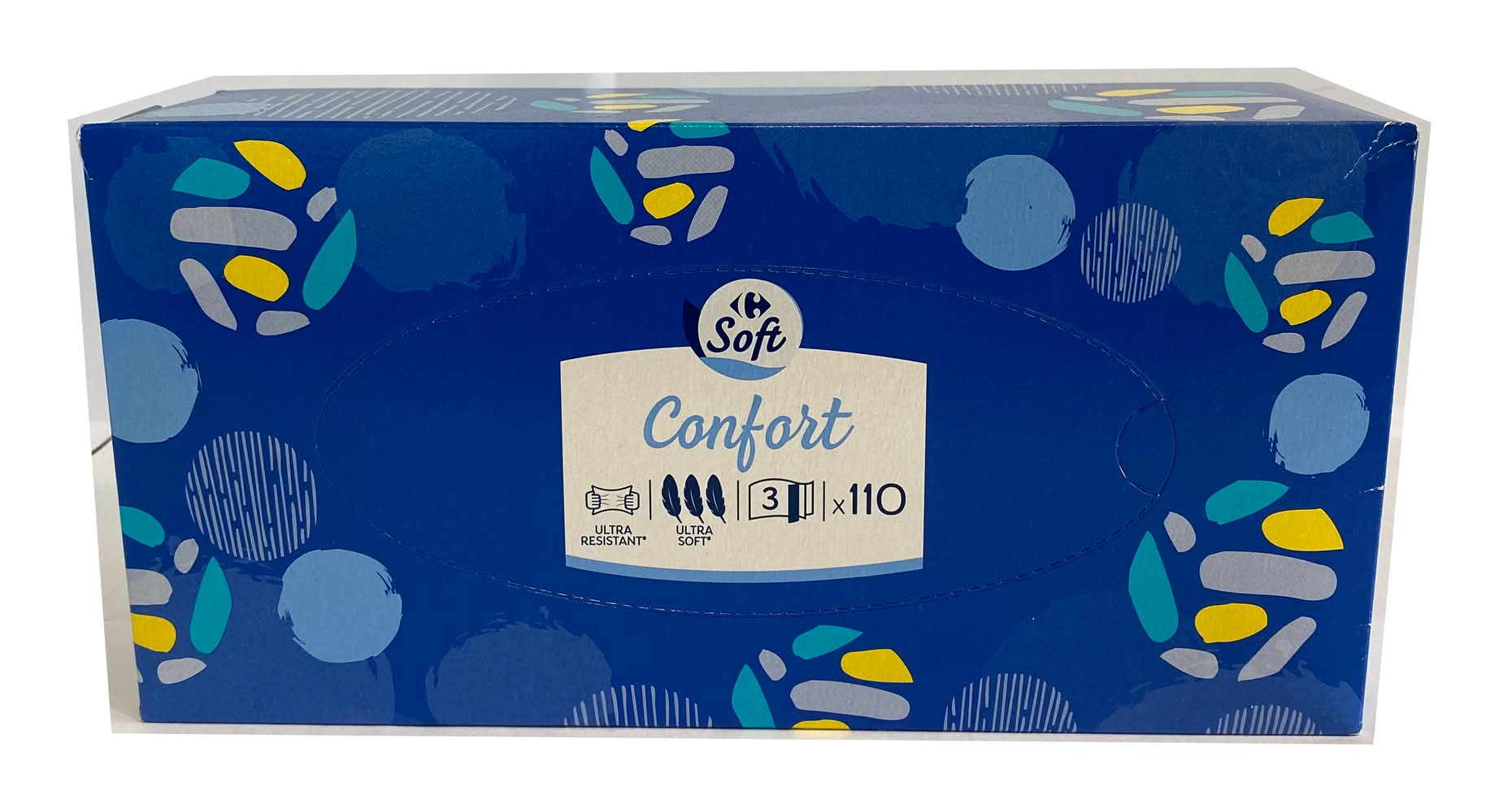 Carrefour Soft - Mouchoirs confort 3 épaisseurs ultra doux (110)