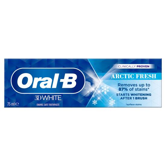 Oral-B Peppermint-Spearmint, 3D White Toothpaste (75ml)