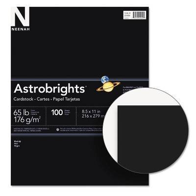 Astrobrights Color Card Stock Paper Certified Eclipse Black