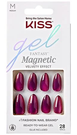 KISS Ready To Ware Gel Fantasy Magnetic Nails Set, Stream