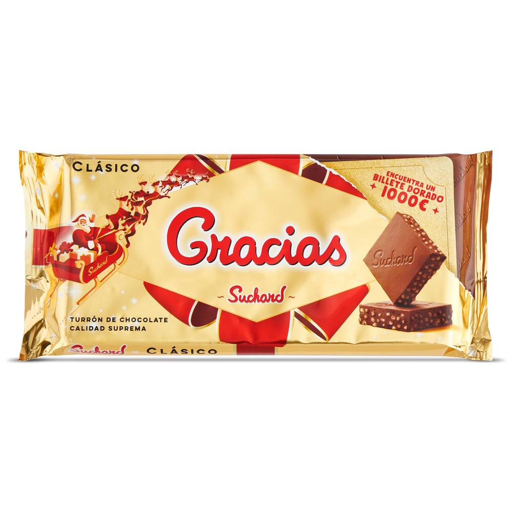 Turrón De Chocolate Con Arroz Inflado Clásico Suchard 230 G