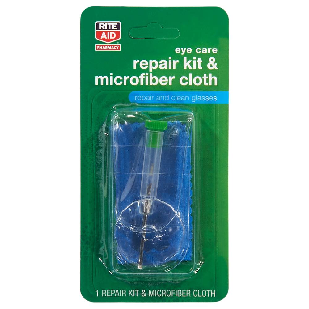 Rite Aid Eye Care Repair Kit & Microfiber Cloth (1 ct)