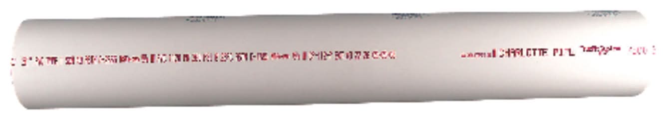 Charlotte Pipe Schedule 40 Pvc Solid Pipe 1-1/2 In. D X 2 Ft. L Plain End 330 Psi