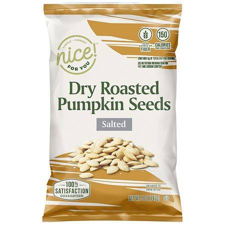 Nice! Dry Roasted Salted Pumpkin Seeds (5 oz)