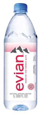 evian Natural Spring Water 1 Liter