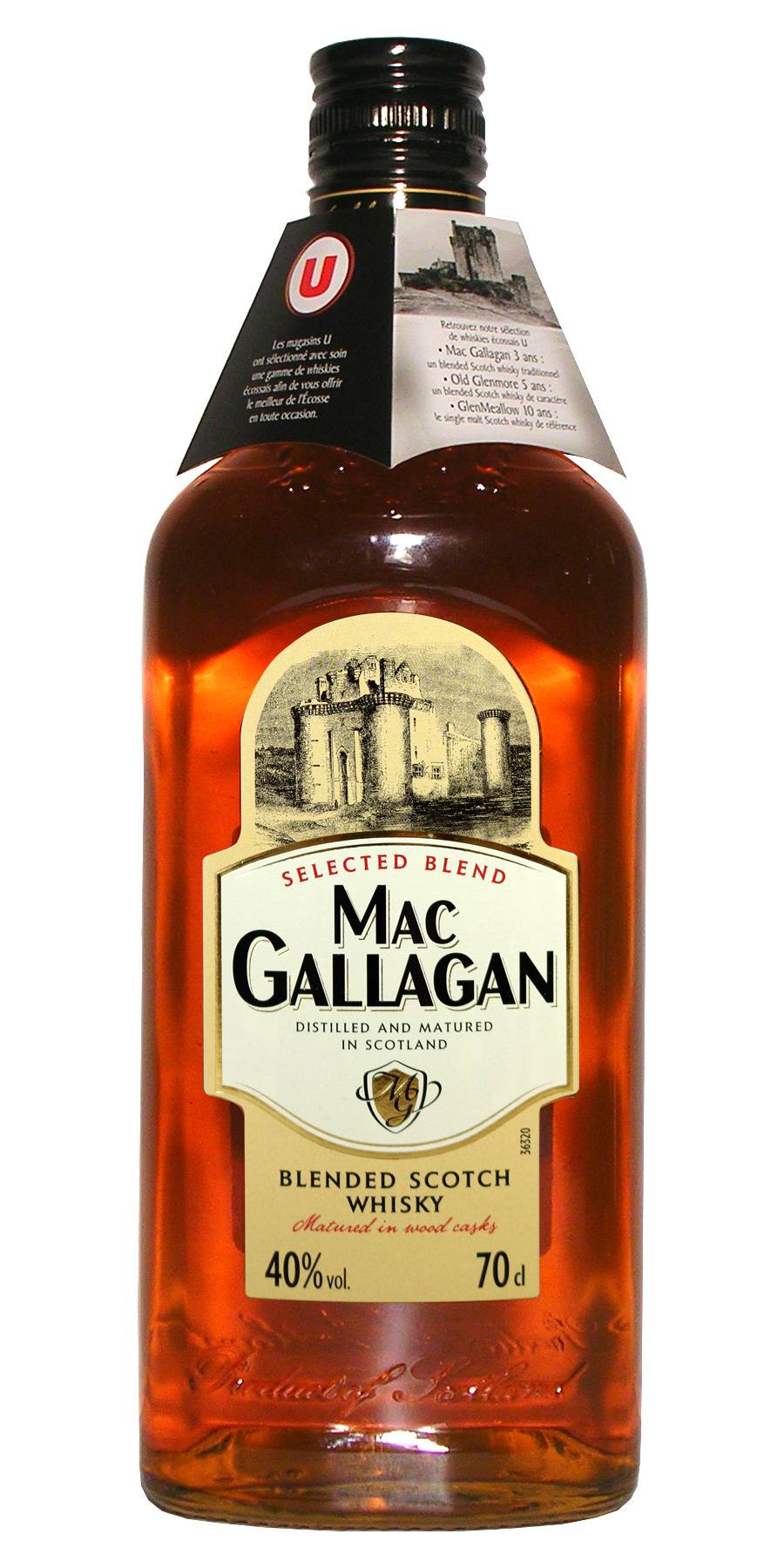 Les Produits U - Blended scotch whisky mac gallagan (700 ml)