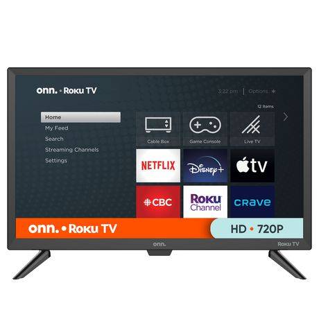 Onn. Hd Roku Smart Tv 720p 24" (1 unit)