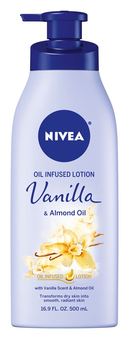 NIVEA Oil Infused Body Lotion, Vanilla & Almond (16.9 fl oz)
