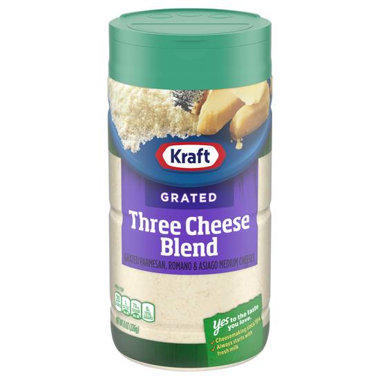 Kraft Grated Three Cheese Blend Parmesan Romano & Asiago