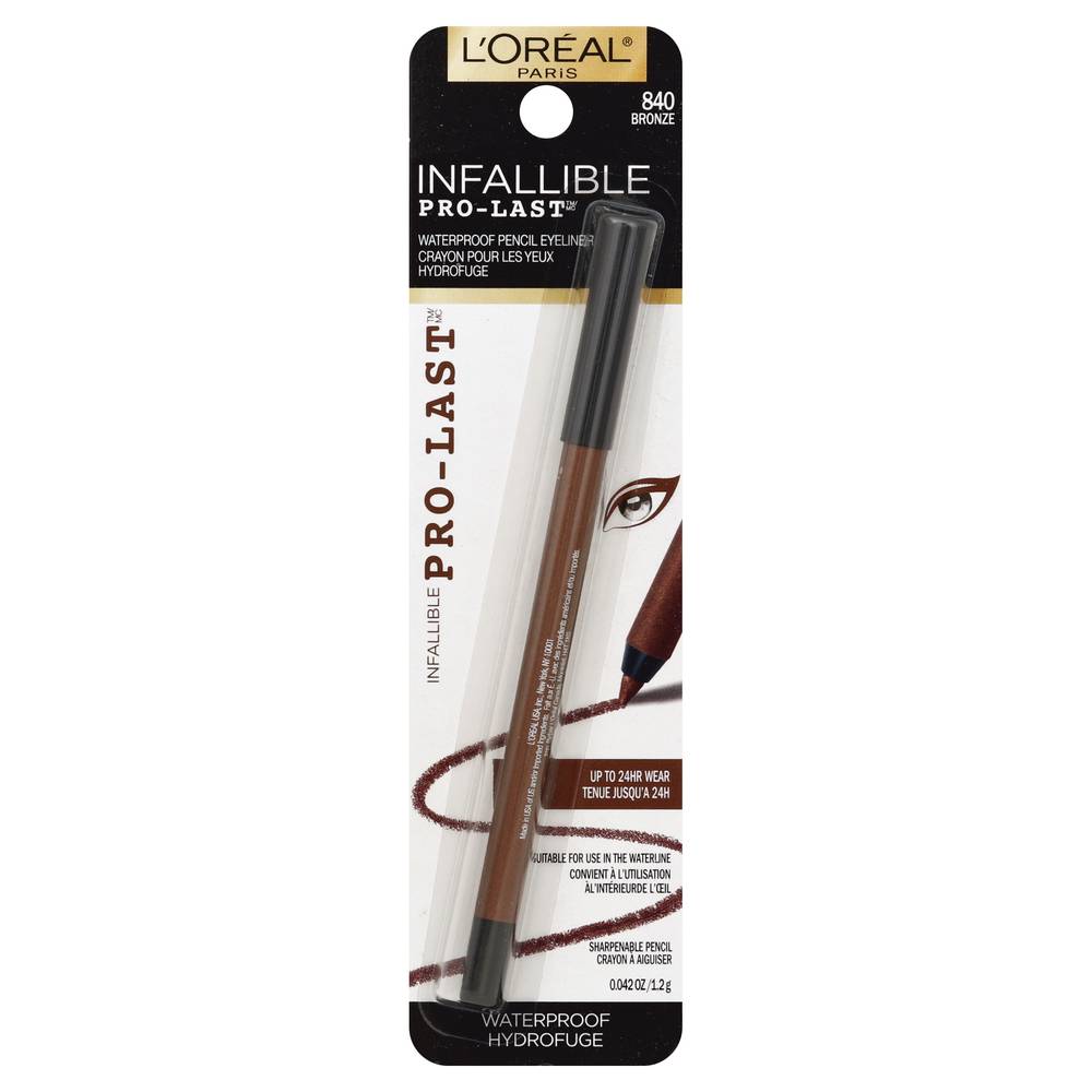 L'Oréal 840 Bronze Infallible Pro Last Waterproof Eyeliner (0.1 oz)