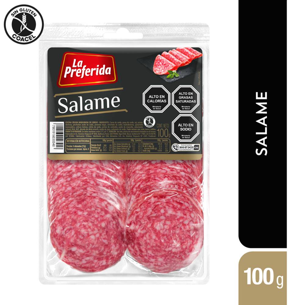 La preferida salame (envase 100 g)