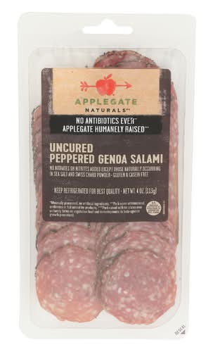 Applegate Uncured Peppered Genoa Salami