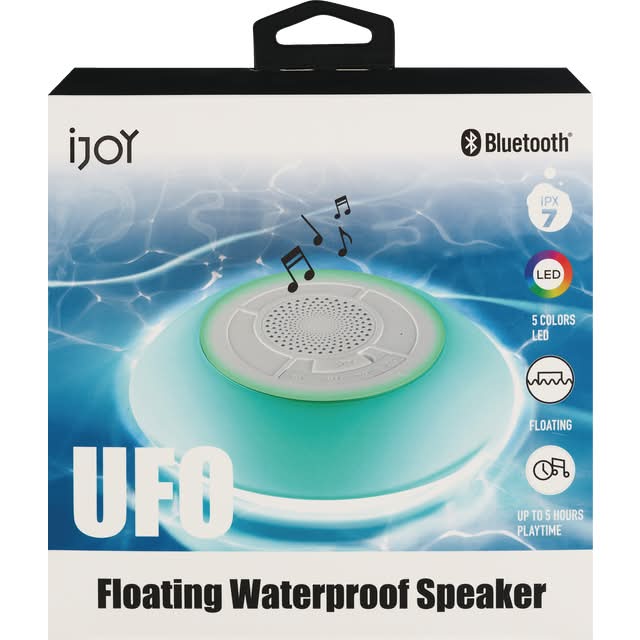 iJoy Bluetooth Ufo Floating Waterproof Speaker, Assorted