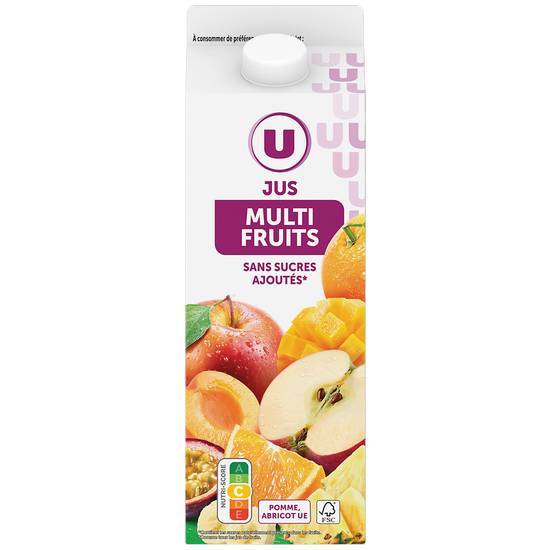 Les Produits U - Pur jus pressé (2 L) (multi fruits)