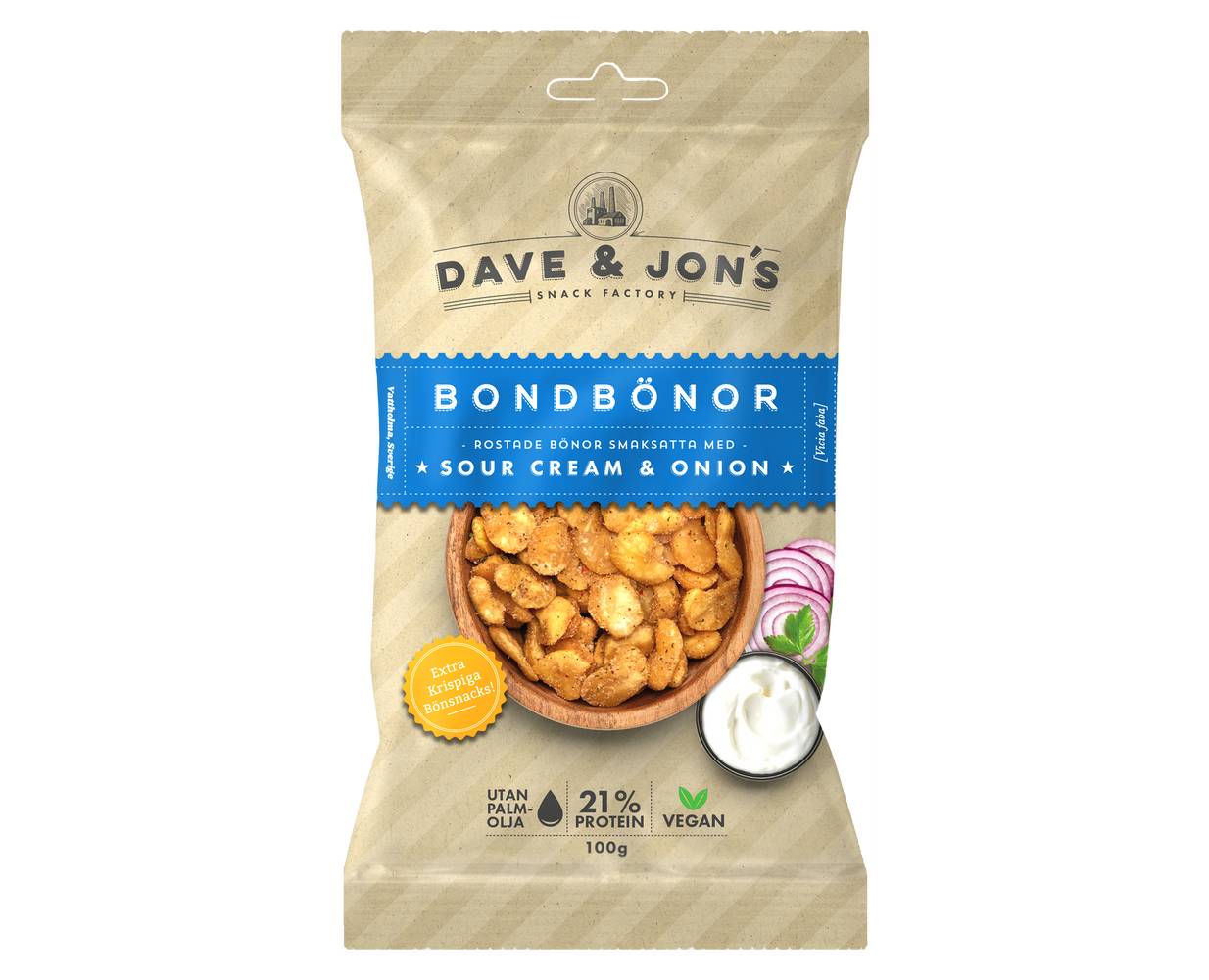 D&J BONDBÖNOR SC/ONION 100 G