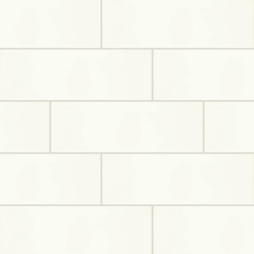 Daltile Core Classic True White 4-in x 12-in Glossy Ceramic Subway Wall Tile ( 0.38-sq ft Piece )
