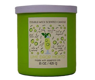 Lime Drop Mojito 2-Wick Candle, 15 Oz.