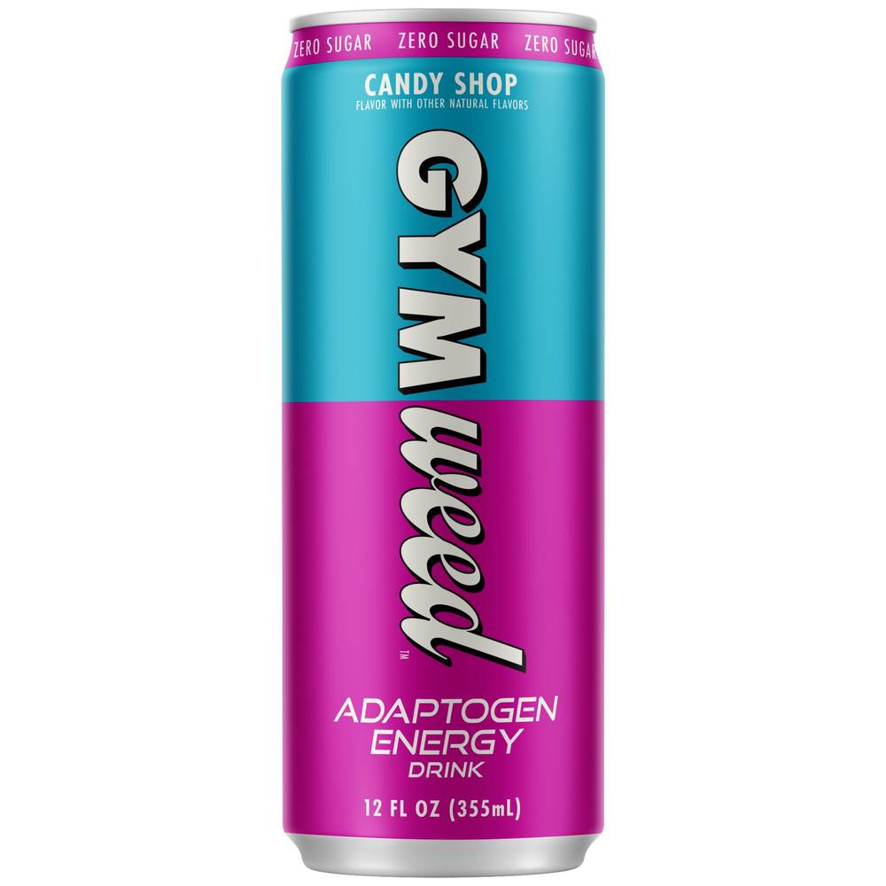 Gym Weed Adaptogen Energy Drink – Candy Shop (12 Drinks, 12 Fl Oz. Each)