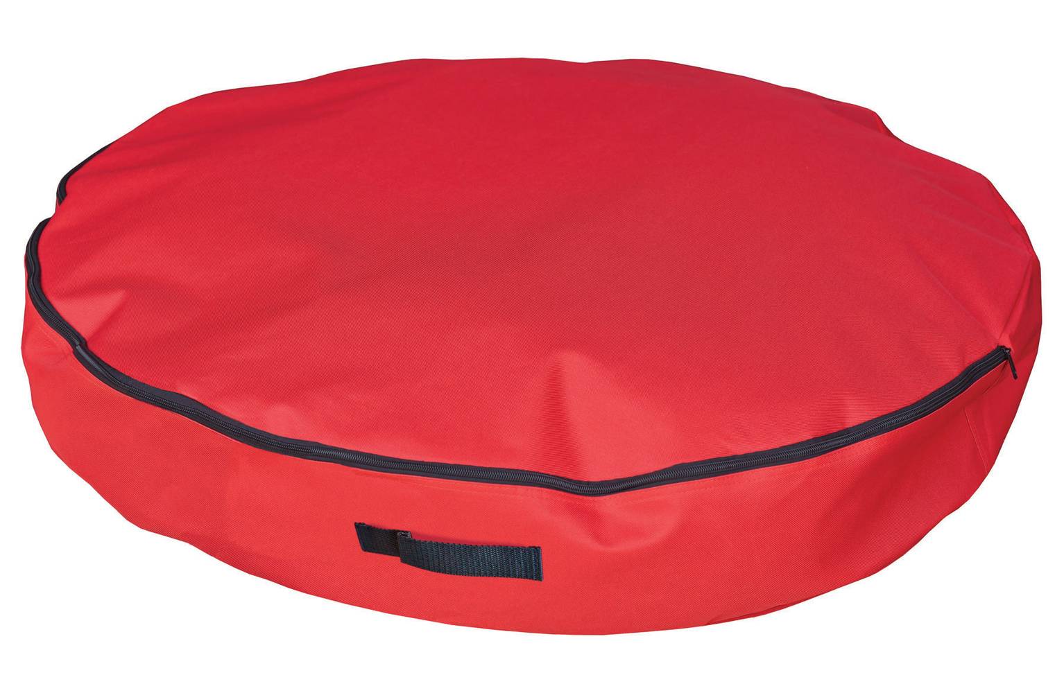 Holiday Living 36-in x 36-in Red Polyester Collapsible Wreath Storage Container (Accommodates Wreath Up to 36-in) | 182104-G