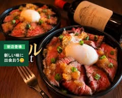 濃厚ローストビーフ丼(肉バルgoat)立川店