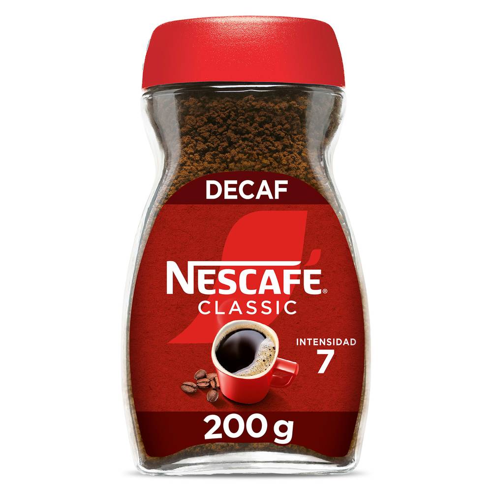 Café Soluble Descafeinado Nescafé Frasco 200 G