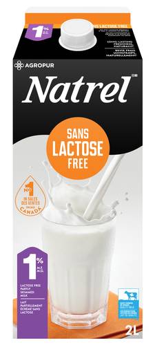 Natrel Sans Lactose Free 1% Milk (2 L)