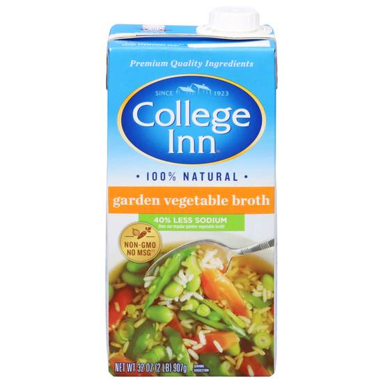 College Inn Less Sodium Garden Vegetable Broth