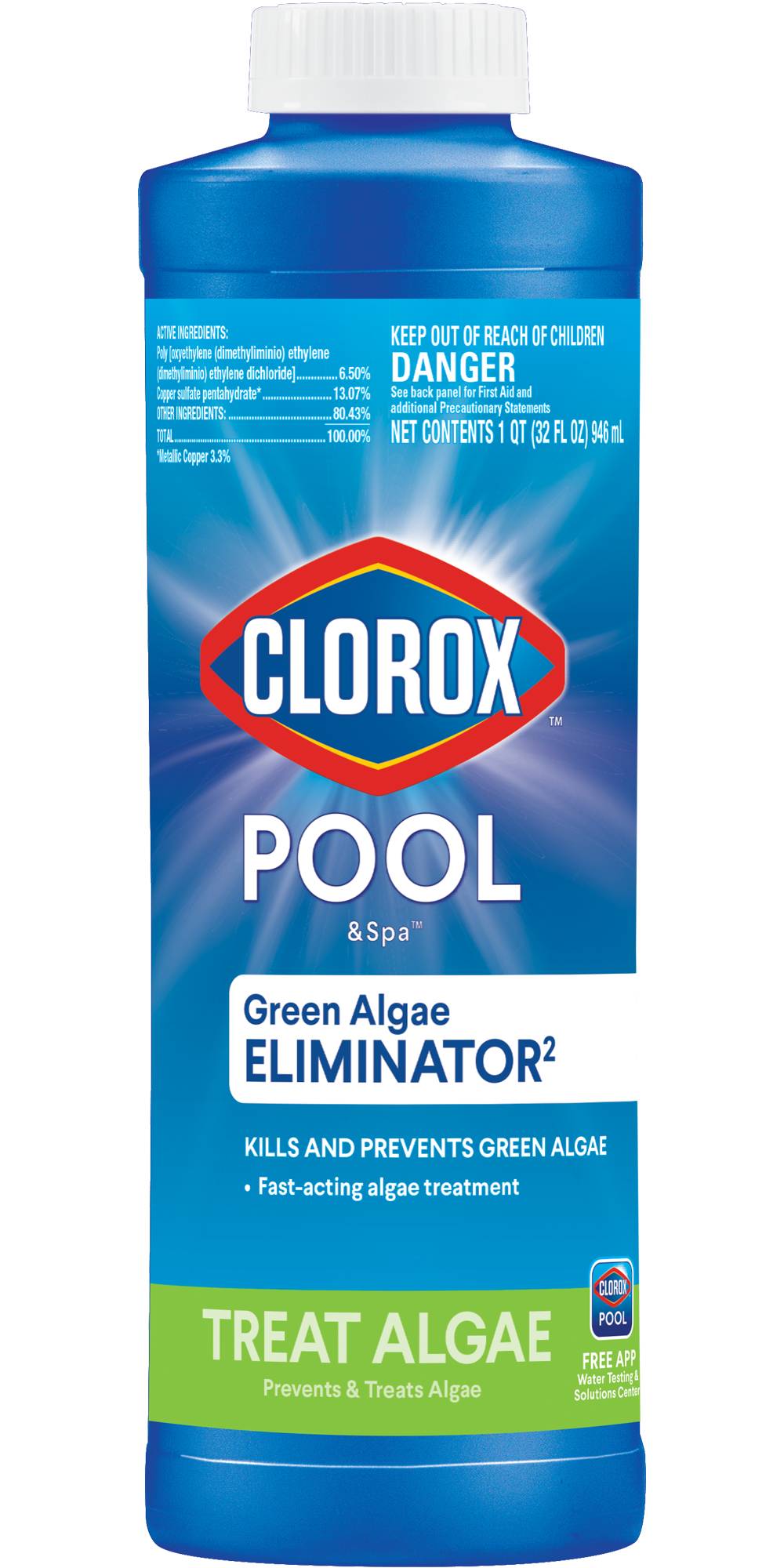 Clorox Pool&Spa 32-oz Green Algae Eliminator2 Pool Algae Prevention | 42432CLX