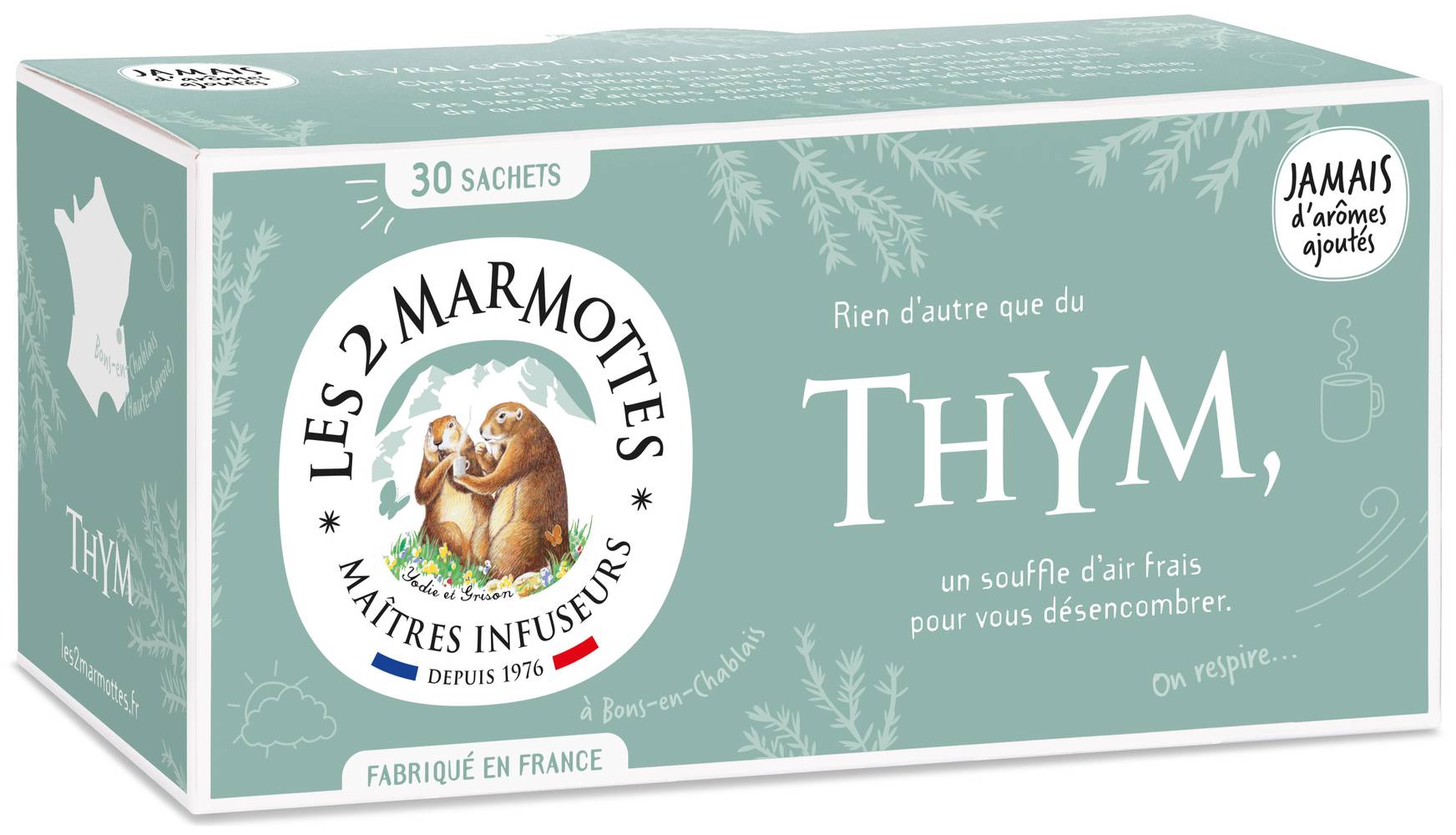 Les 2 Marmottes - Infusion thym (35g)