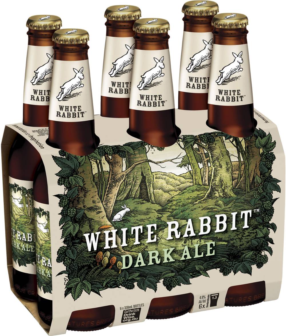 White Rabbit Dark Ale Bottle 330mL X 6 pack