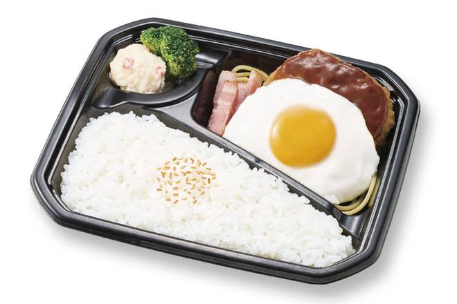 目玉焼きハンバーグ弁当