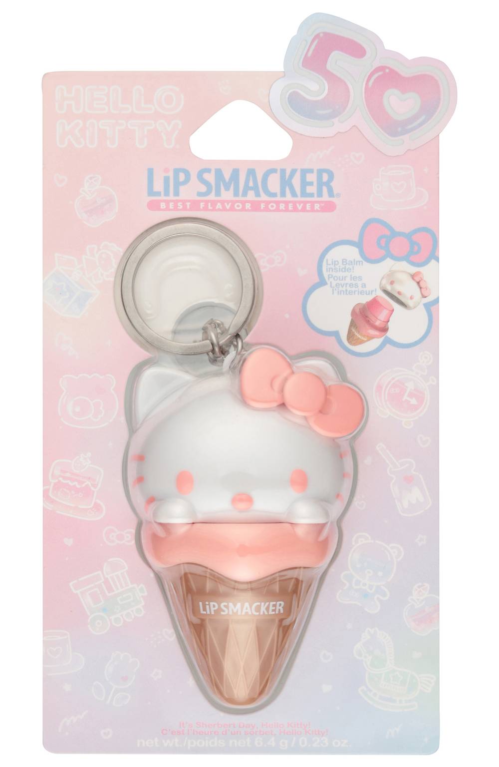Lip Smacker Hello Kitty Ice Cream Cone Lip Balm Sherbert (0.23 oz)