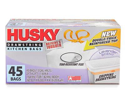 Husky Drawstring Flex Garbage Bags (13 gallon)