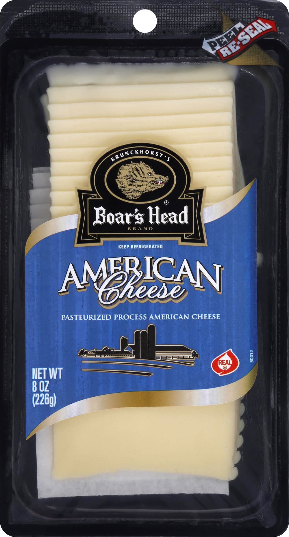 Boar's Head Pasteurized Process American Cheese (8 oz)